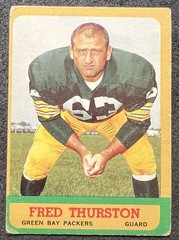 1963 TOPPS FRED THURSTON (GREEN BAY PACKERS) #90 VG OC