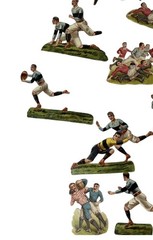 Lot of 23 Antique 1890’s Victorian Rugby Football Diecut Scrapbook Album Scraps