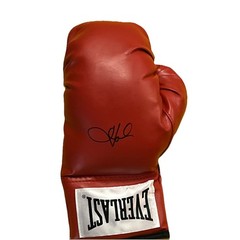 BOXING CHAMPION HOLLY HOLM AUTOGRAPH RED EVERLAST BOXING GLOVE JSA BOXING HOF