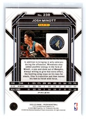 2022-23 Panini Prizm Josh Minott Prizms Fast Break Rookie #238