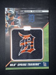 2021 Topps Miguel Cabrera Spring Training Cap Logo Patch Card #284/299 Tigers DH