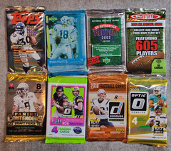 2020-1998 NFL 8 Pack Rare Set – Great Rookie QB Card potential – See Pack Detail
