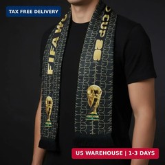 Official FIFA World Cup 2026 Edition – Polyester Trophy Scarf – Gameday Fan Wear