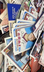 Baseball Card Lot 1980s-90s Topps Mixed Brands Used See Photos