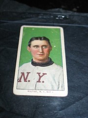 1909 T206 Hooks Wiltse ~Good ~Portrait No Cap New York Giants ~Sweet Caporal 150