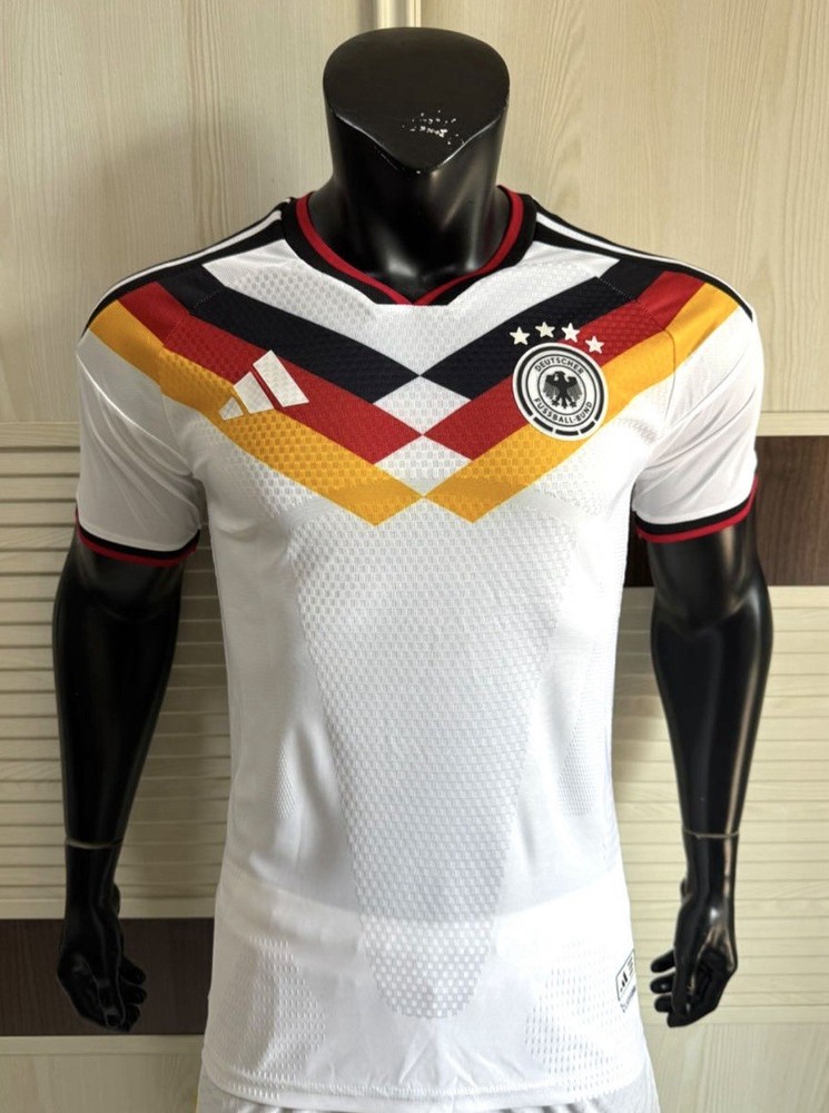 adidas Germany National Team Soccer Jersey White Black Red Gold