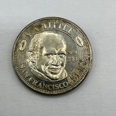 San Francisco 49ers 1994-1995 Then And Now Collection Coin #14 Y.A Tittle