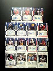 Lot (15) 2020’s Sage Auto Autographed Football Cards
