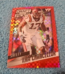 2015 Panini Prizm Draft Picks Kam Chancellor Virginia Tech Red Power #60