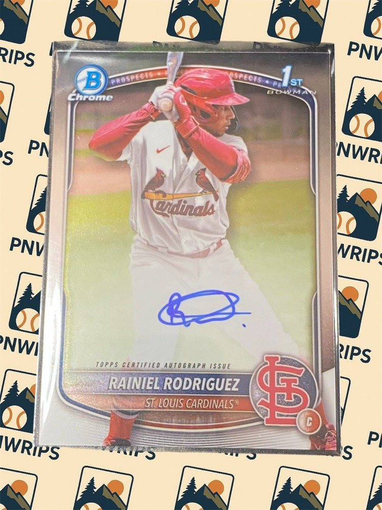 2025 Bowman Chrome – Prospect Autographs Rainiel Rodriguez, Rainiel Rodriguez…