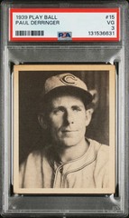 1939 Play Ball Paul Derringer #15 PSA 3