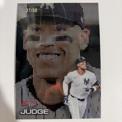 2025 Bowman’s Best – Aaron Judge #P-23 Pixel Portraits Lava Gold /50 Yankees
