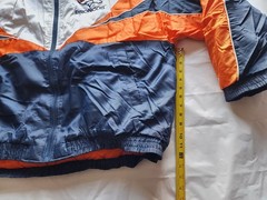 VTG PRO PLAYER DENVER BRONCOS NFL PUFFER HOODED JACKET BLUE/ORANGE/WHITE SIZE…