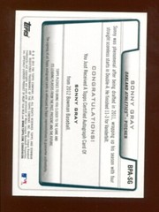 2012 Bowman Sonny Gray Retail Prospect Autographs #BPA-SG AUTO