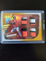 2021 Topps Austin Hays #TT4-Ah Orioles #’D /10, 4 Color Player Worn Patches.