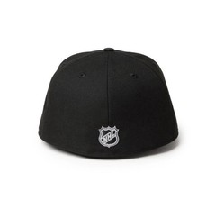 LA KINGS NEW ERA 59fifty BLACK FITTED HAT WITH RARE BLACK UNDERVISOR SIZE 7 7/8