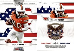 2026 LEAF 250TH ANNIVERSARY PATRIOT EDITION MALACHI TONEY P-39 FOOTBALL
