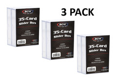 BCW- 2 Piece Slider Box (35) Count – Single, 3, 5, 10 Pack You Pick Size Box