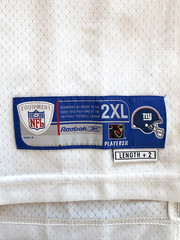 Eli Manning #10 New York Giants NFL Equipment White Stitched Reebok Jersey 2XL