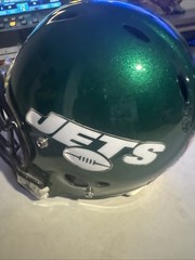 New York Jets Game Used Helmet Player Unknown Recertified Free Shipping