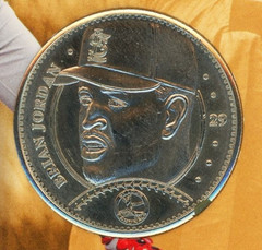 BRIAN JORDAN 1997 PINNACLE MINT NICKEL-SILVER COIN W/DISPLAY CARD CARDINALS