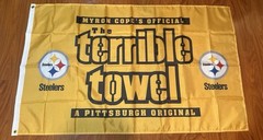 Pittsburgh Steelers Terrible Towel 3X5 Ft Banner Flag Fan Gift Merch Football