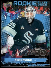 Upper Deck #39 Nikke Kokko Rookie Class Blue
