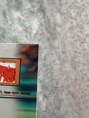 2001 Fleer Showcase Dan Marino Patchwork Game Worn Miami Dolphins Logo Patch