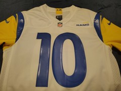 Nike Los Angeles Rams Cooper Kupp #10 Men’s Jersey White/Yellow/Blue Size S