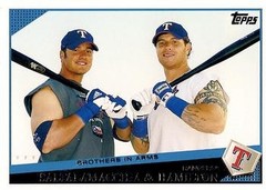 2009 Topps #201 Brothers in Arms (Jarrod Saltalamacchia / Josh Hamilton) Rangers