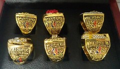 Scottie Pippen – Chicago Bulls Championship 6 Ring Set With Wooden Box