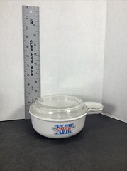 Rare~Superbowl VXIII Tampa 1984 Corning Ware Grab It Bowl ~P-150-B W/ Glass Lid