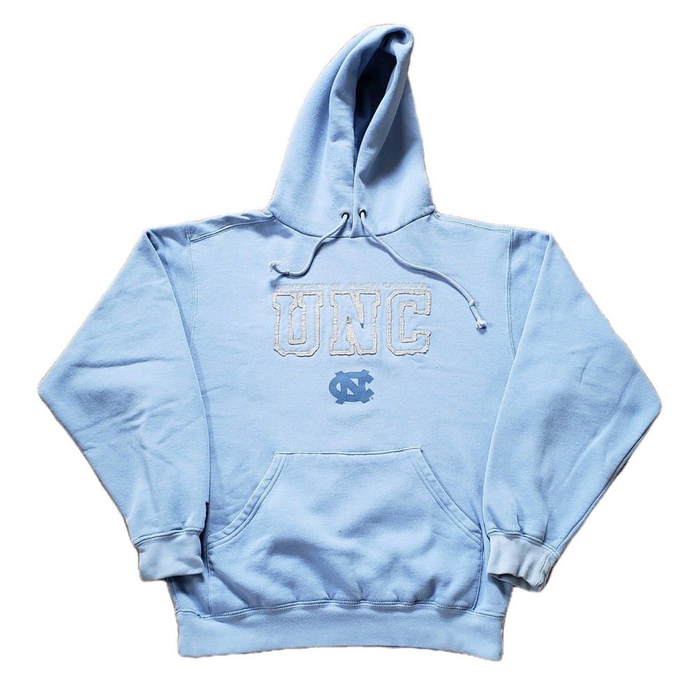 Vintage Y2K JanSport UNC Tarheels Sz Small Mens Carolina Blue Hoodie Thrashed