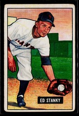 1951 Bowman Eddie Stanky #13 New York Giants (BMC-00874)