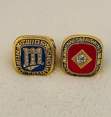 2 PCS Minnesota Twins World Series Ring Set, 🇺🇸 SHIP