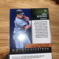 2022 Capstone Baseball Base Red #39 Jose Miranda – Minnesota Twins 0120