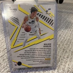 NEWEST LA LAKER WALKER KESSLER AUTO!! 2023-24 Donruss Optic Fast Break Sig