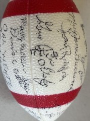Lot Of University Of Nebraska Sports Items Football & Golf Vintage Unknown Names
