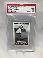1923 Copes Golf Strokes #28 J H Taylor PSA 3.5