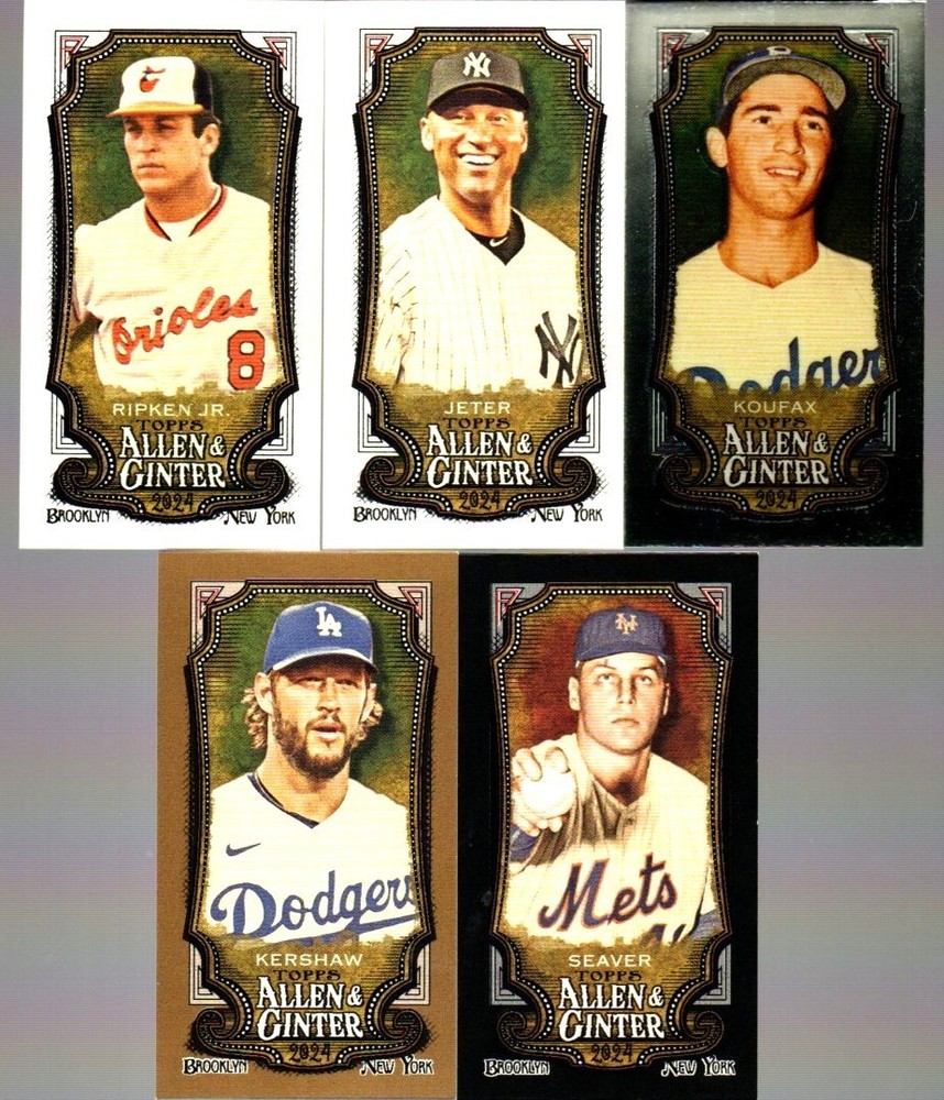 2024 ALLEN & GINTER MINI BASE/A & G BACKS/GOLD/BLACK/RD CARDS