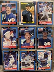 Lot Of 200 New York Yankees Baseball Cards – Don Mattingly, Bernie Williams