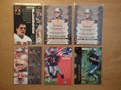 New England Patriots-LOT 0F 6 DREW BLEDSOE CARDS-Action Packed/Bowman’s Best/+