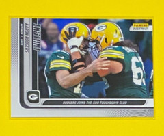 2022 Panini Instant Aaron Rodgers 500-TOUCHDOWN CLUB 1/174 SP Packers #44 🔥
