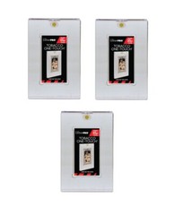 (3-Pack) Ultra Pro 35pt Mini Tobacco UV One Touch Magnetic Trading Card Holder