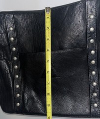 Pangea Brands Black Leather Women’s Top Zip Handbag MLB Arizona Diamondbacks