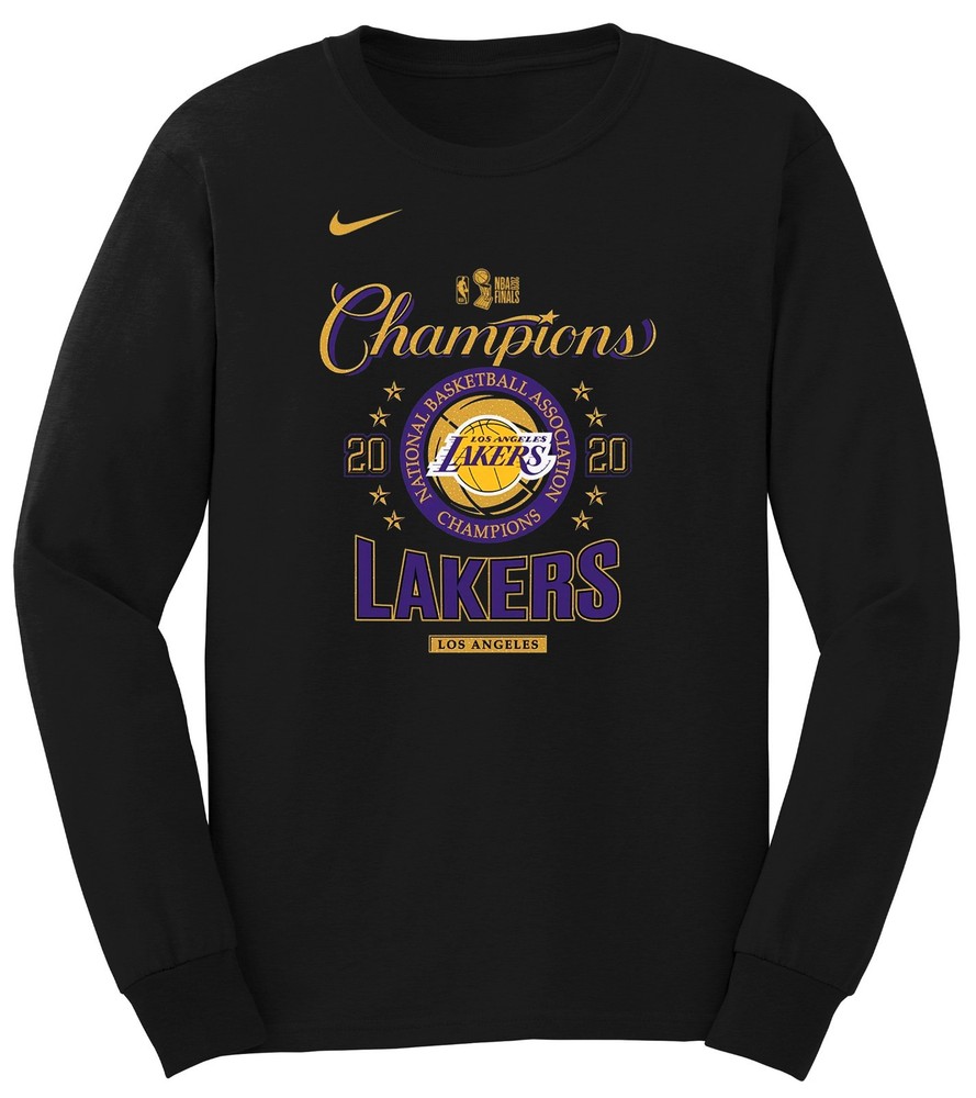 NEW Men’s Los Angeles Lakers Nike 2020 NBA Finals Champions Long Sleeve Shirt
