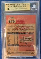 2025 Topps Living Nick Kurtz RC #879 /7518 BGS 10 PRISTINE