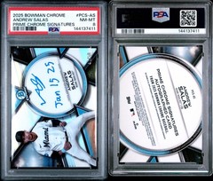 2025 Bowman Chrome Prime Chrome Signatures /50 #PCS-AS Andrew Salas Inscribed
