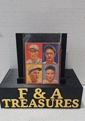 1935 Goudey 4-in-1 – R321 Rollie Hemsley, Frank Grube, Irving Burns #8C (RC)