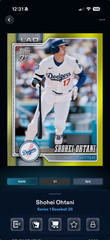 DIGITAL CARD: Topps Bunt Shohei Ohtani Series 1 Baseball 26 Yellow Base